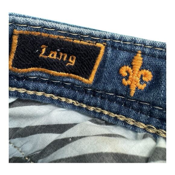 ROCK REVIVAL Women's Lang Mid-Rise Boot Jeans Size 26 Inseam 28" Distressed - Picture 10 of 12